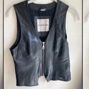 Andrew Marc Leather Vest